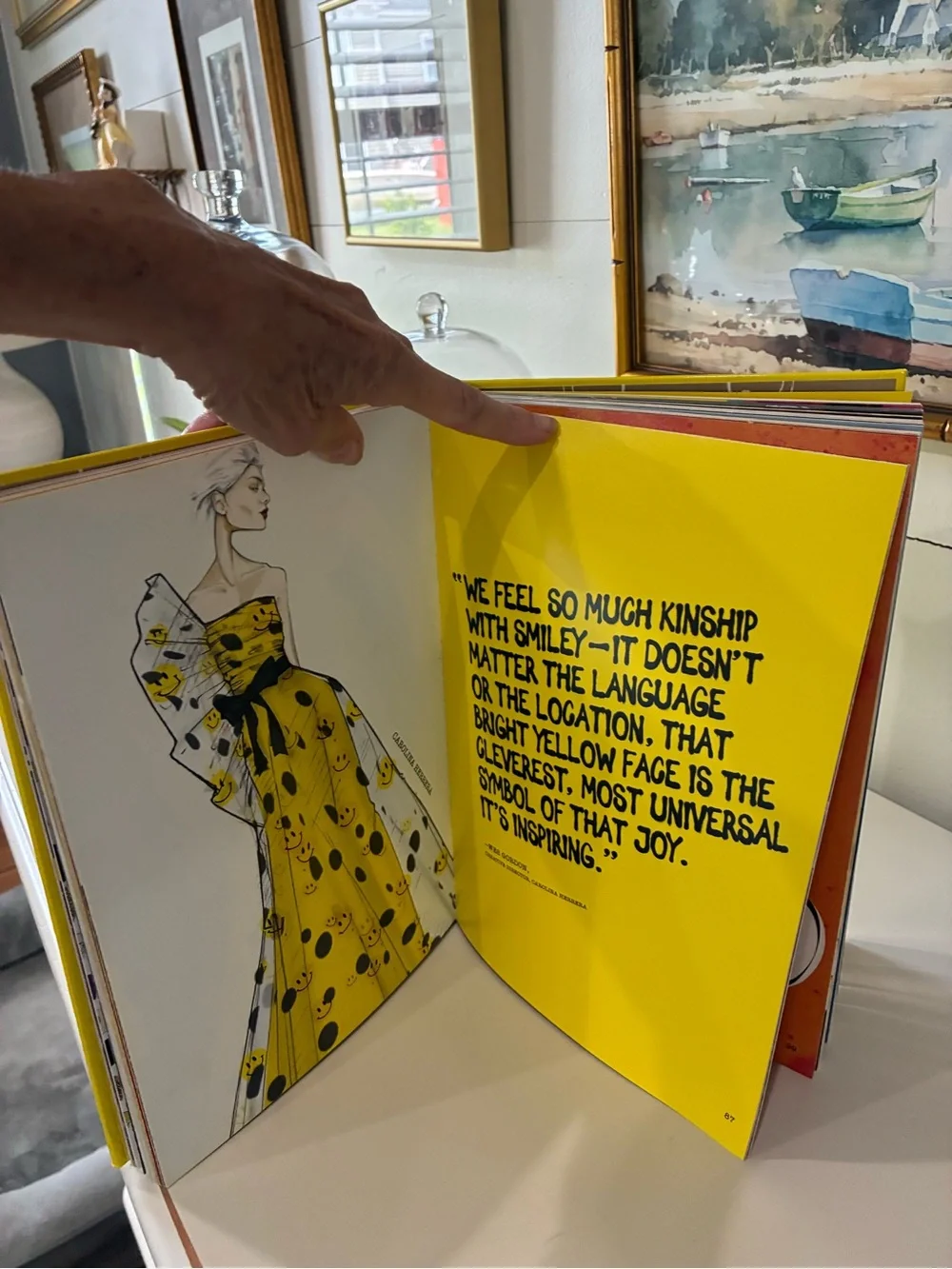 ✨ Brighten up your home with this stunning, vibrant yellow Assouline pop-culture